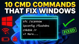 Fix ANY Windows Issue in Minutes Using These 10 CMD Commands