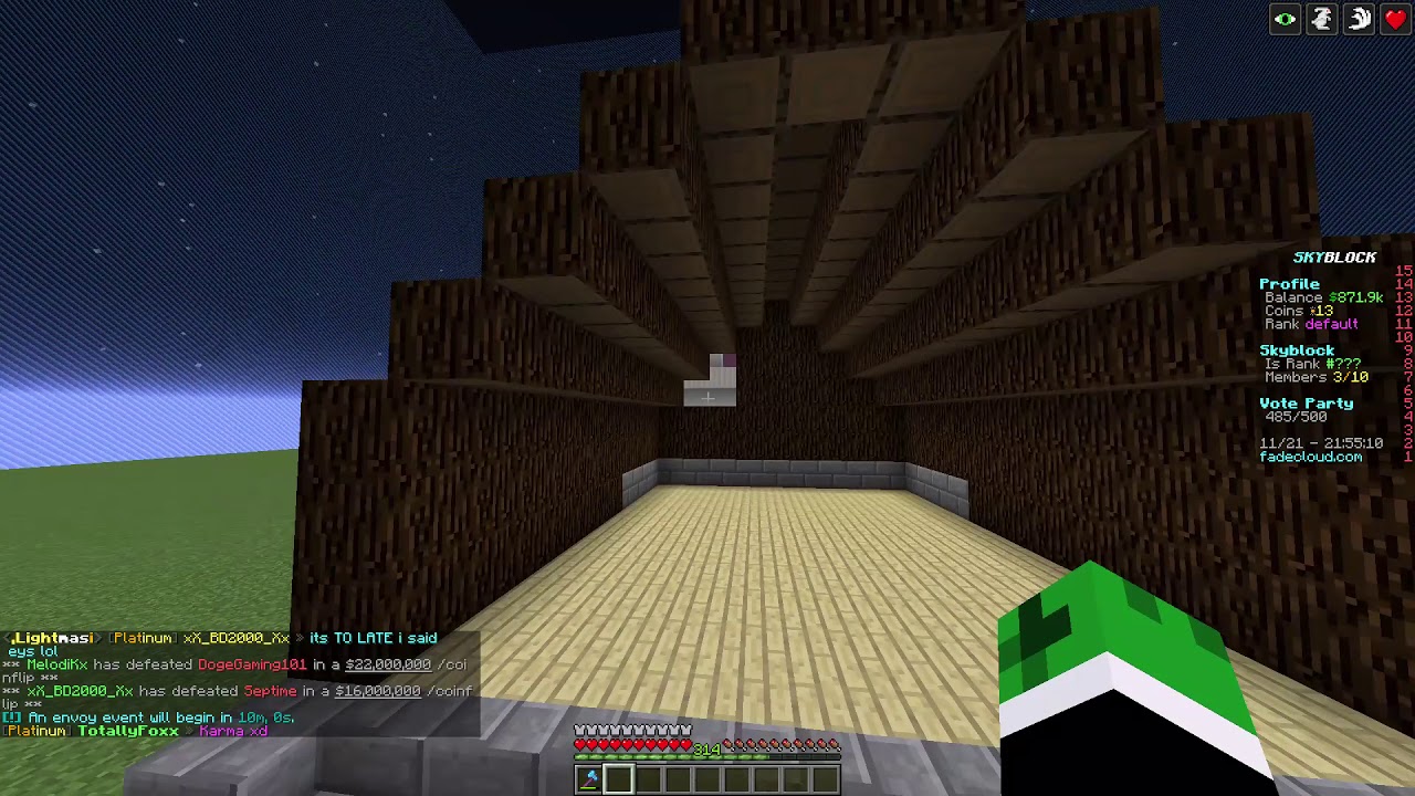 Comment creer un petit shop en skyblock - YouTube