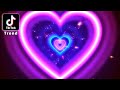 أضواء النيون نفق القلب الحب اتجاه TikTok توهج رومانسي بدقة 4K خلفية متحركة TunnelTrend 