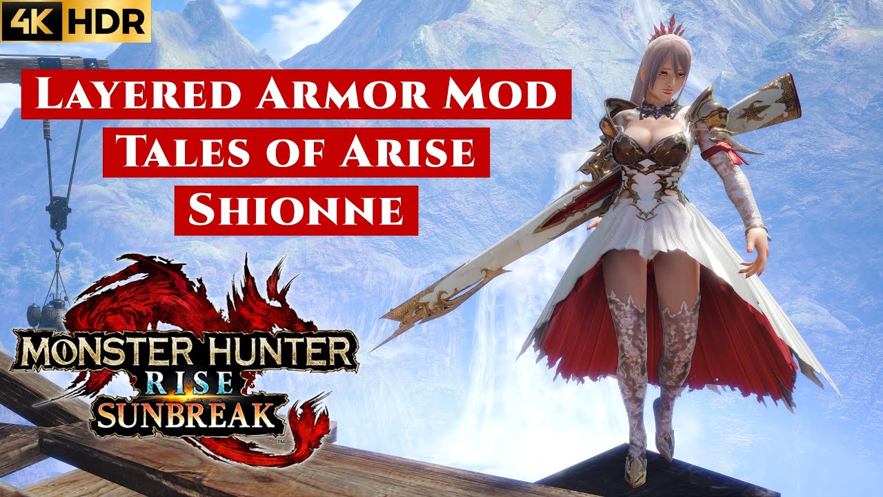 Tales of Arise Shionne Imeris mod bundle [Monster Hunter Rise: Sunbreak 4K HDR]