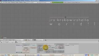 Ira Krakow's Text Objects Blender 2.49b Tutorial