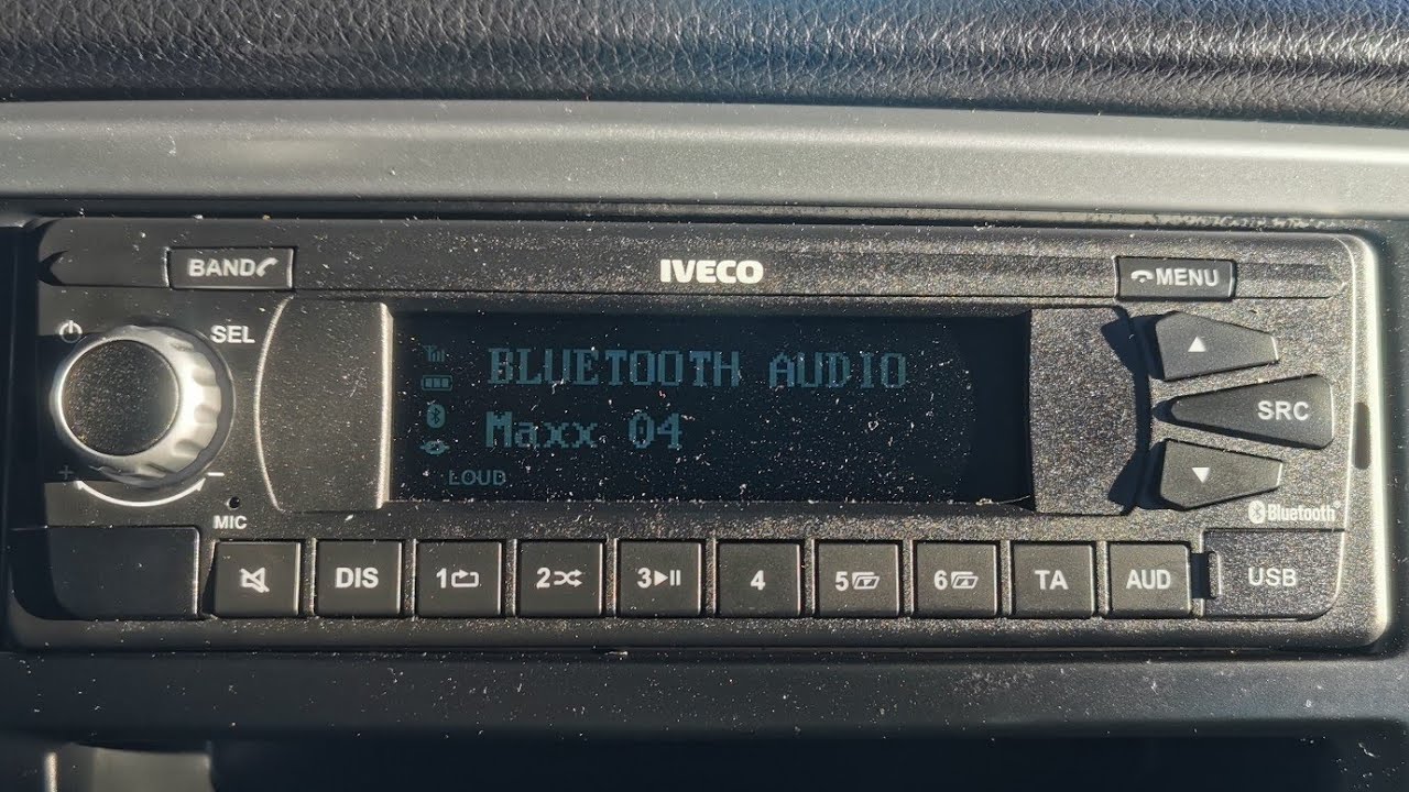 How to connect bluetooth on IVECO truck, autoradio - YouTube