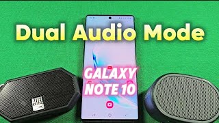 How to connect 2 bluetooth speakers with Samsung Android 11 (Dual Audio) Note 10 plus