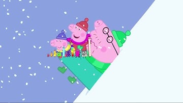 Daddy Pig Snow Slide Add Round 1