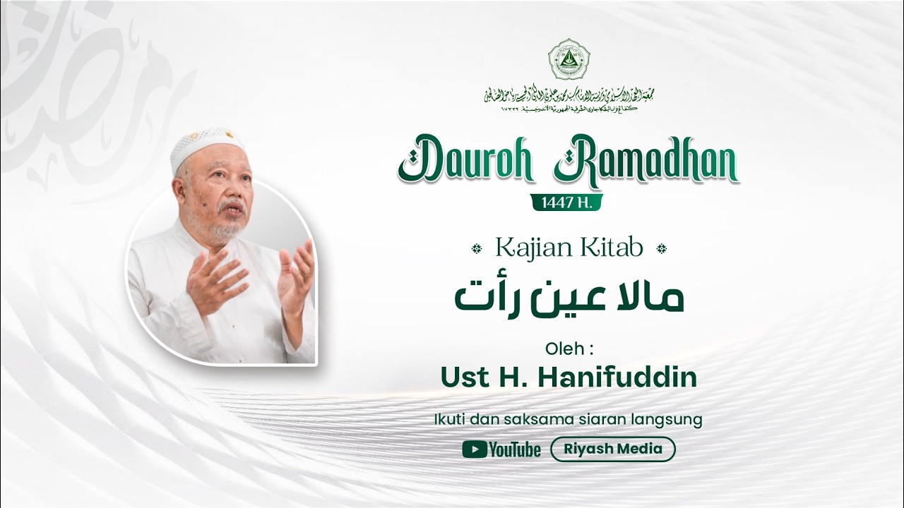 Live Kajian Kitab Ma La 'Ainun Ro Ats || Ust. Hanifuddin