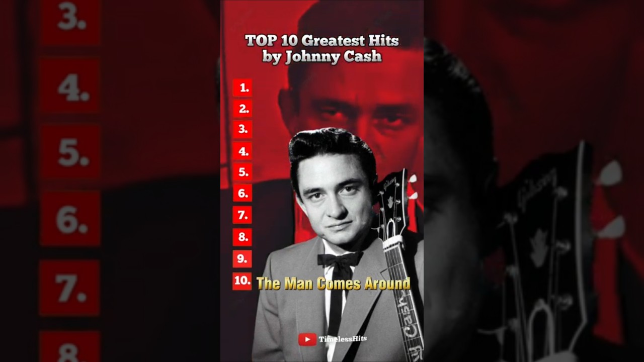 TOP 10 Greatest Hits by Johnny Cash. 