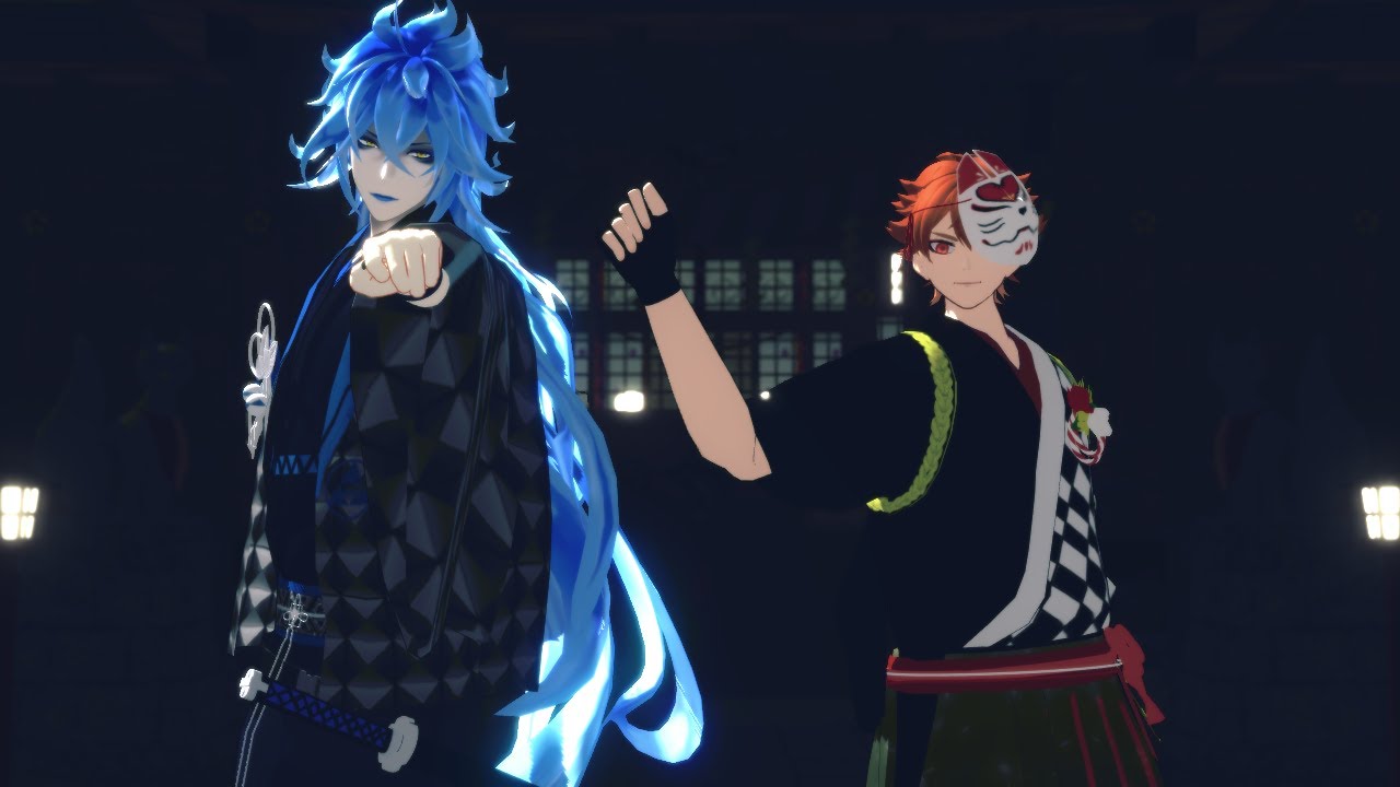 【MMDツイステ】撫子色ハート(イデア・エース)