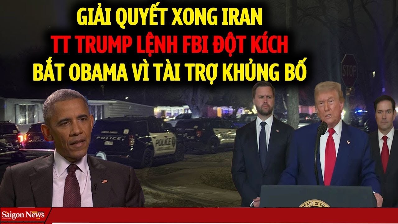 FBI NHẬN MẬT LỆNH TT TRUMP CÒNG TAY OBAMA ÁP TẢI VỀ BỘ TƯ PHÁP TRA HỎI 150TỶ $ TÀI TRỢ KHỦNG BỐ IRAN