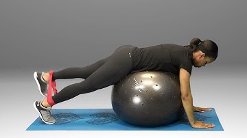 Prone Bilateral Hip Extension with Resistance on Swiss Ball - HomeCEU