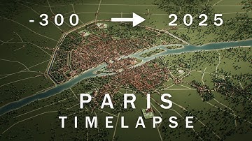 PARIS - 3D TIMELAPSE - 300 BCE to 2025