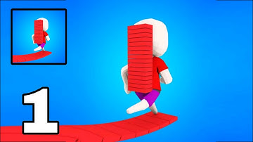 Bridge Race Gameplay Walkthrough || Level 1-6 || Part 1 || {Android} By Supersonic Studios Ltd