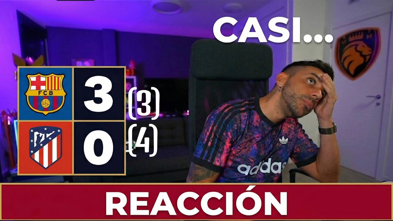 DjMaRiiO REACCIONA AL BARCELONA 3-0 ATLETICO DE MADRID - YouTube