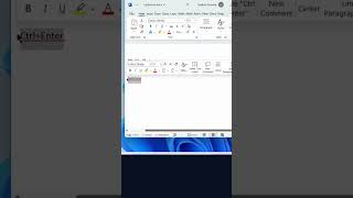 What Does Shift+Enter and Ctrl+Enter shortcut key in Microsoft Word screenshot 4