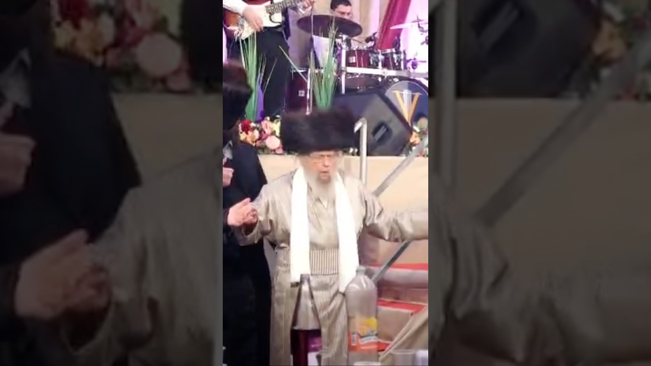 מעמד סיום מסכת פסחים בחצר הקודש פינסק קרלין בראשות האדמו״ר