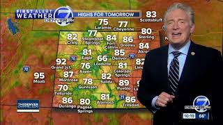 Sunshine in Denver today, warmer days on the way!