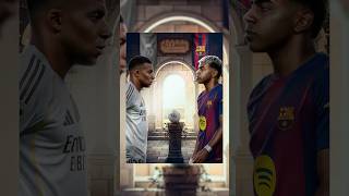 Mbappé vs Lamine Yamal Poster Design 🔥 | Real Madrid x Barcelona #shorts #mbappe #lamineyamal