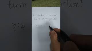 HOW TO FIND MISSING TERM IN PROPORTION#Solvementally