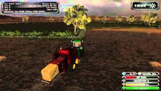 Baling some barley and stacking some rounds FS 2011