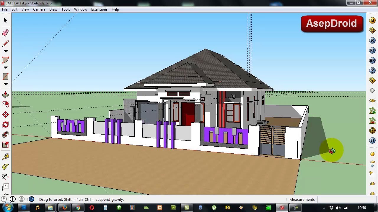 Cara Membuat Denah Rumah Di SketchUp Tutorial SketchUp YouTube