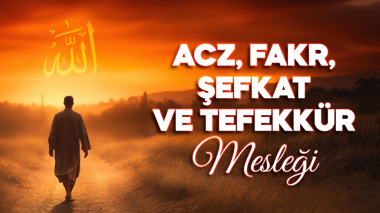 Acz, Fakr, Şefkat ve Tefekkür Mesleği - Prof. Dr. Şener DİLEK