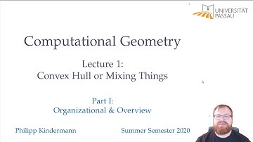 Convex Hull or Mixing Things (1/5) | Computational Geometry - Lecture 01
