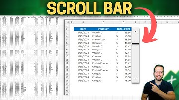 How to make a Interactive Scroll Bar in Excel to Summarize the Data Set | Dashboards, Reports etc