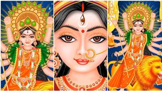 Goddess Durga live Temple|Navratri Day 1|Colour Orange|Dandiya game @FavoriteGames-rn5zm screenshot 5