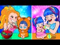 Poor Baby Princess Life: HAPPY BABY and SAD BABY! Funny Situations | Poor Princess Life Animation