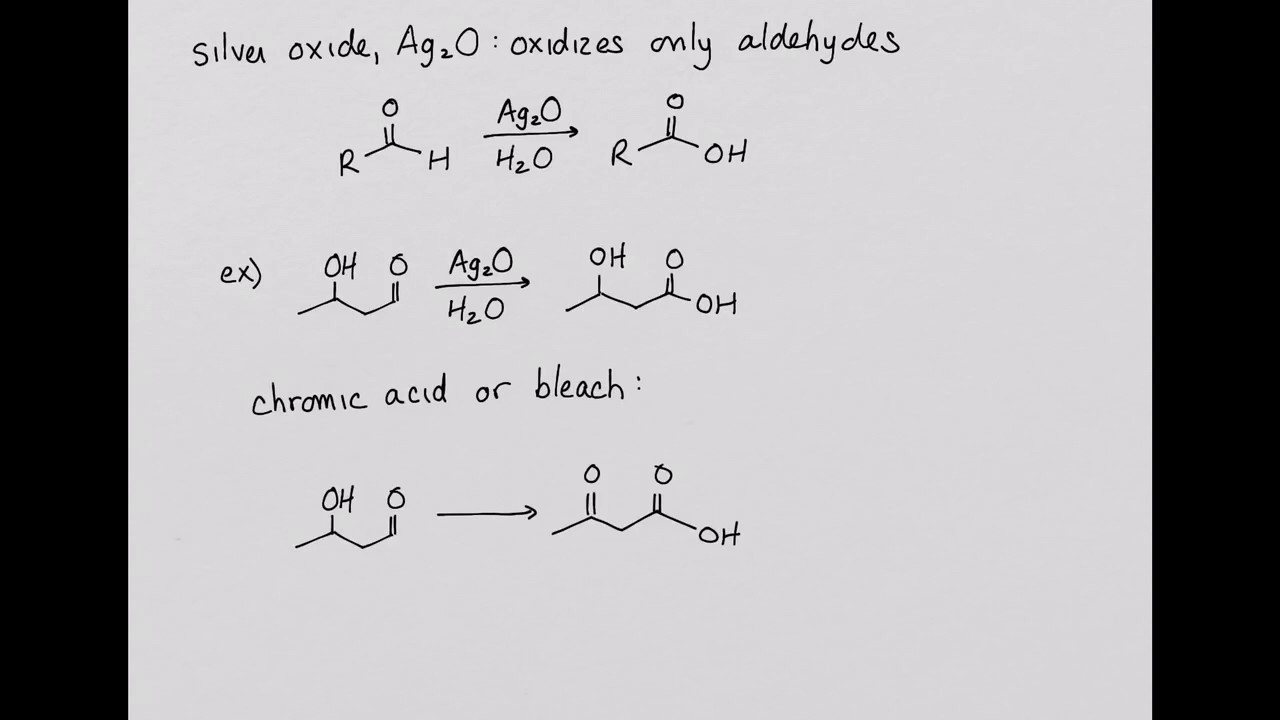 Oxidation Of Aldehydes Youtube