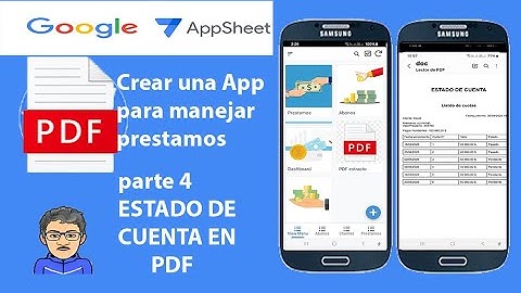Prestamos en Appsheet 4/7, crear archivos PDF en appsheet, para mostrar el estado de cuenta.