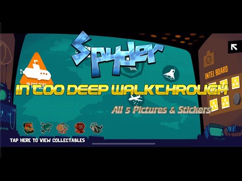 Spyder - In Too Deep Full Walkthrough with All Pictures and Stickers [Apple Arcade]