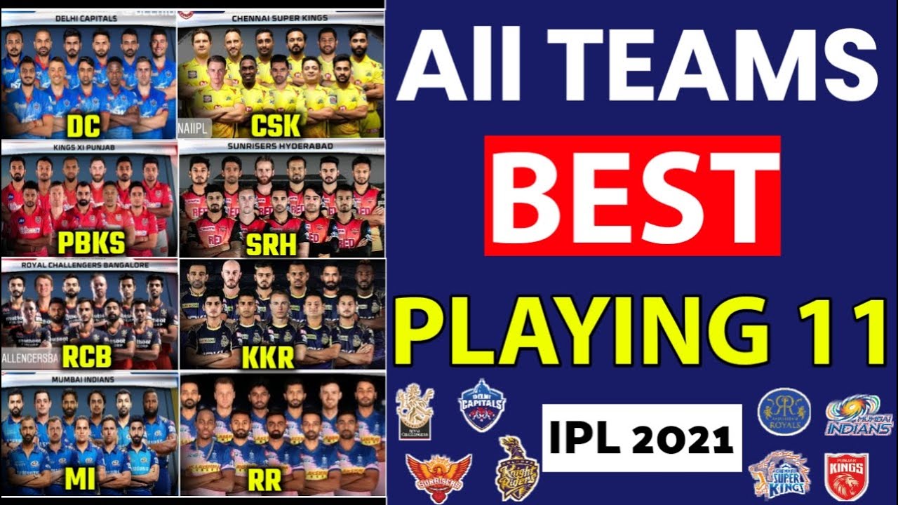 IPL 2021 | All Teams New Playing 11 IPL 2021 | All Teams Best Playing 11 | IPL 2021 Playing 11