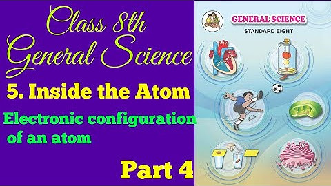 Electronic configuration of an atoms | Inside the Atom class 8th Science state board |