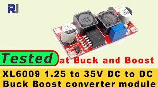 Test Review of XL6009 DC to DC 1.2V to 32V  5A Buck Boost converter module