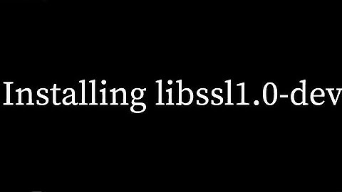 Libssl1.0-dev  | Install On Linux  |  Raspberry Pi And More