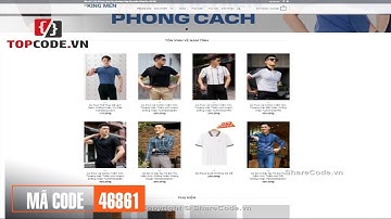 Mã code 36375. Code đồ án Website Bán Hàng Thời Trang chuẩn Seo 2023 + Báo Cáo