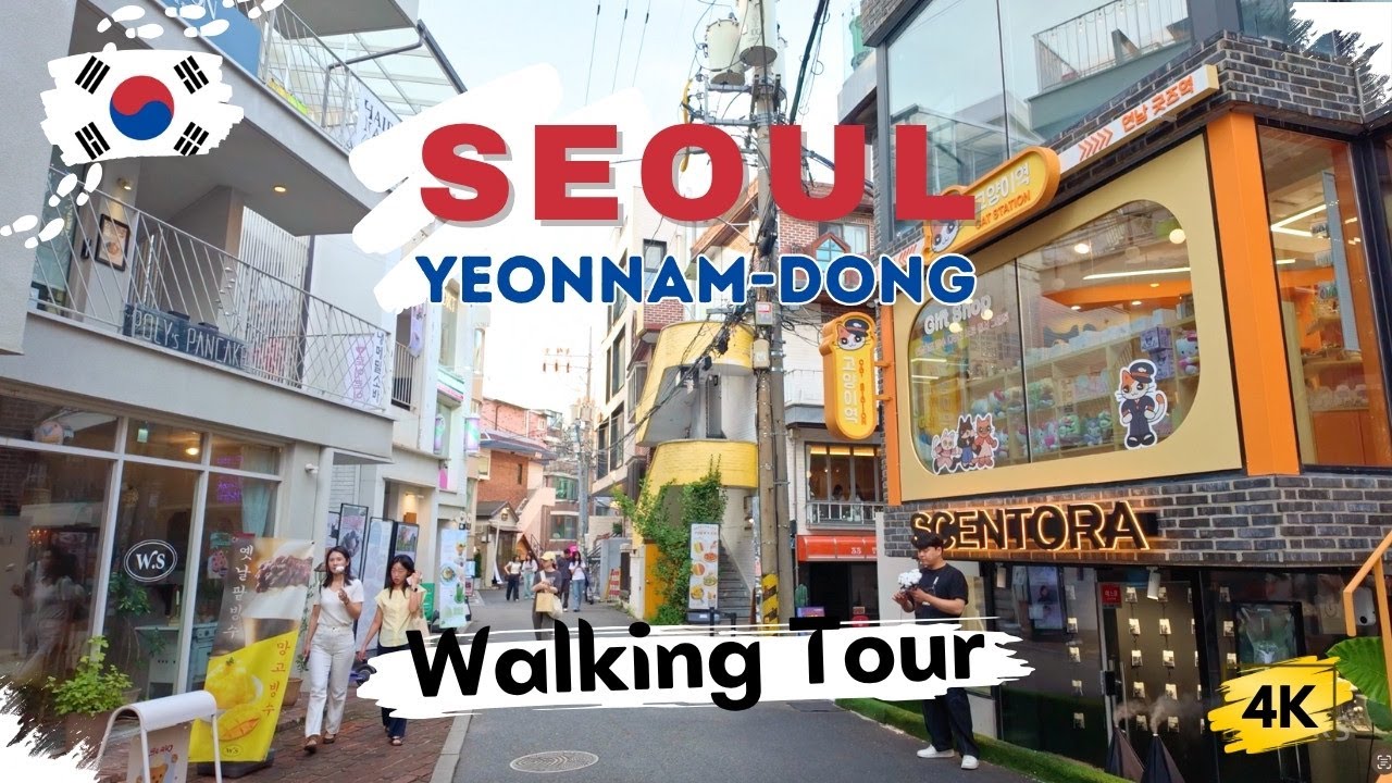 [4K] Yeonnam-dong Café Street Walk | Seoul Coffee District  - 2025