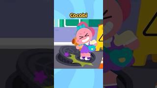 ¡CUIDADO! La alcantarilla se mueve😱🕳️ #Shorts #forKids #Cocobi