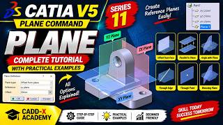 CATIA V5 Plane Command Tutorial | All Plane Options Explained | Series #11