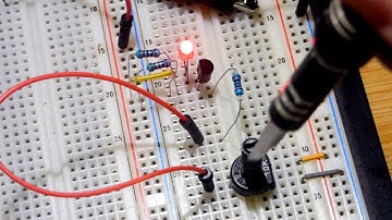 J310 JFET transistor cutoff voltage multimeter and LED tests by Electronzap
