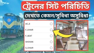 ট্রেনের সিট পরিচিতি | বাংলাদেশের ট্রেনের সিট প্রকারভেদ ধরণ ও মান | Bangladesh railway seat plan