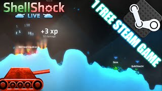 ShellShock LIVE NOT Using AIM BOT HACK (Ruler)- 1 FREE STEAM GAME IN THE VIDEO