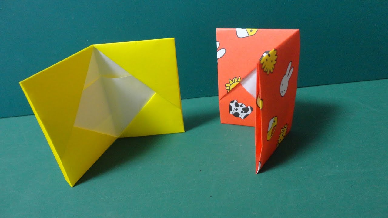 ポケットホルダー 折り紙 Pocket Holder Origami Youtube