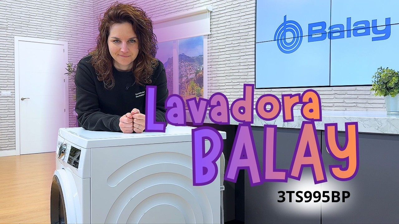 💧 Balay 3TS995BP | Lavadora de 9 kg bitérmica, tampa removível e muito eficiente