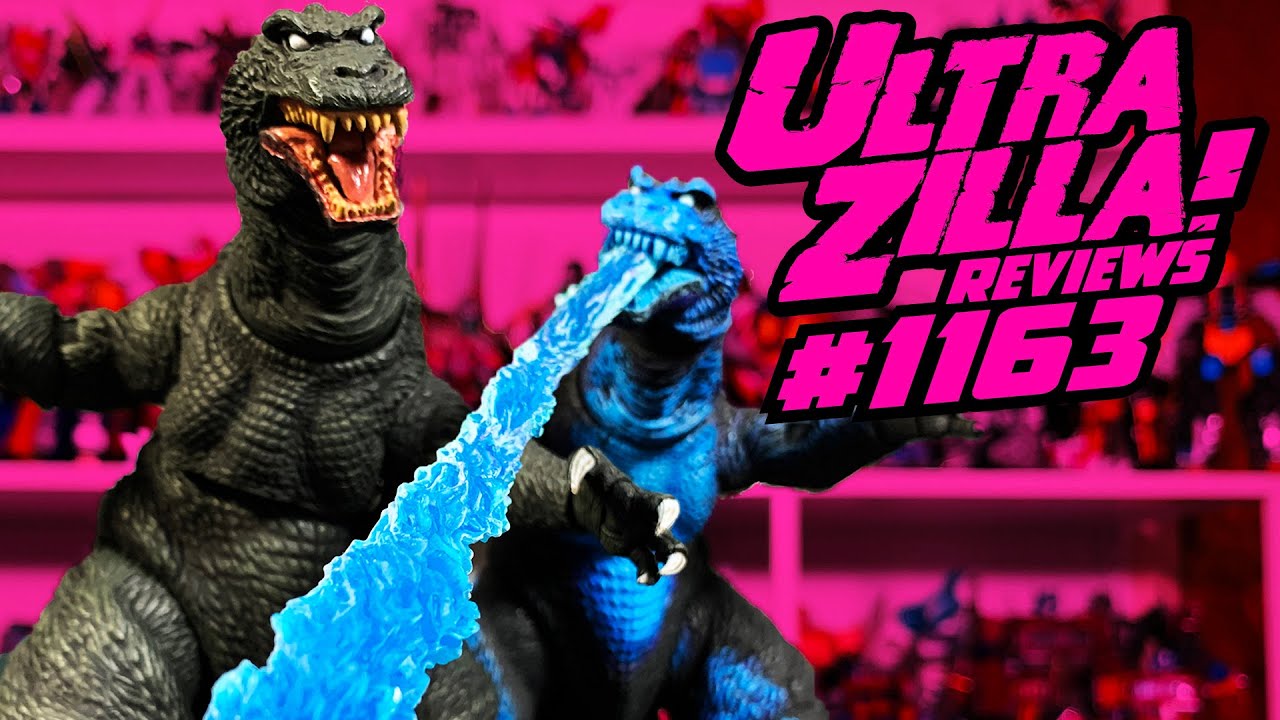 NECA GODZILLA 2001 GMK VERSION 2 REGULAR & ATOMIC BLAST REVIEW