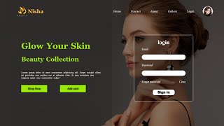How To Build A Responsive Beauty Website in HTML CSS & JavaScript | Complete Design