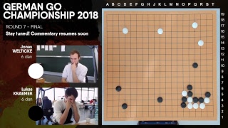 LIVE: 2018 German Go Championship - Grand Final: Lukas Kreamer vs. Jonas Welticke