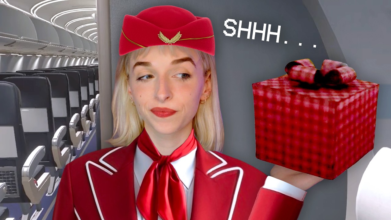 POV: i'm your flight attendant and i'm smuggling a mysterious package