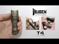 Wuben t4 tactical flashlight  850 lumens  401m  hidden typec charging  knuckle duster