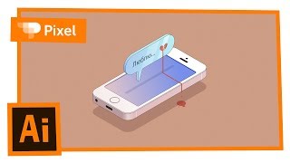 Рисуем смартфон в изометрии в Adobe Illustrator | уроки для новичков Рисуем смартфон в изометрии в Adobe Illustrator | уроки для новичков